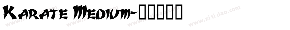 Karate Medium字体转换